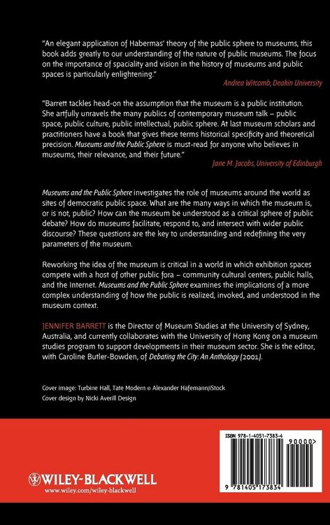 Produktbild: Barrett: Museum Public Sphere