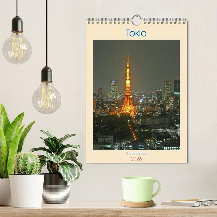 Produktbild: Tokio - Terminplaner (Wandkalender 2026 DIN A4 hoch), CALVENDO Monatskalender
