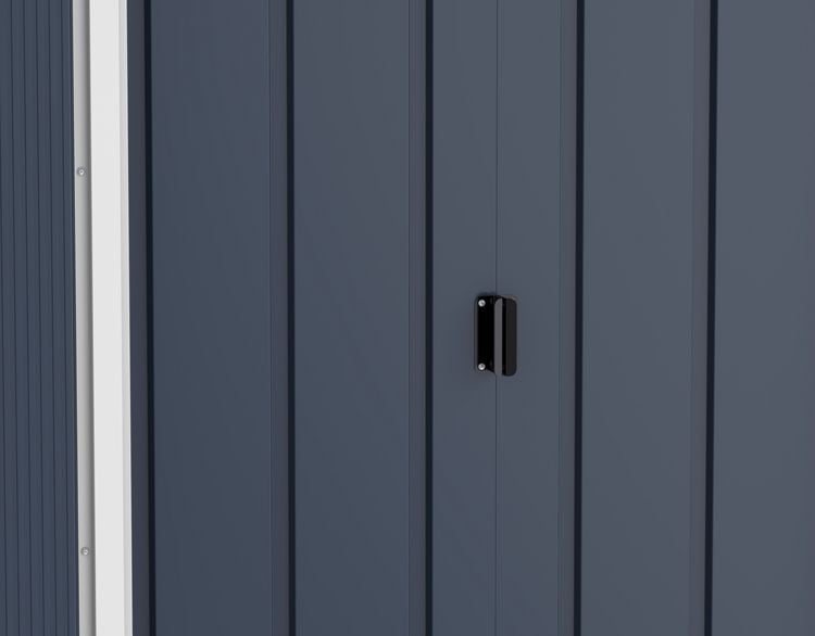Produktbild: Metall Ger&auml;tehaus 263x113 Gartenhaus Schiebet&uuml;r
