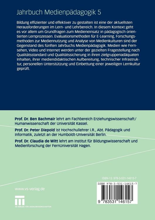 Produktbild: Jahrbuch Medien-P&auml;dagogik