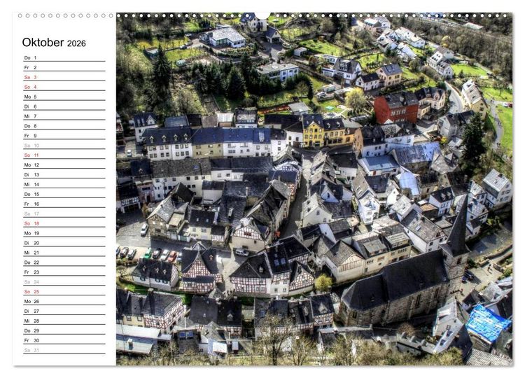 Produktbild: Eine Perle in der Eifel - Monreal (hochwertiger Premium Wandkalender 2026 DIN A2 quer), Kunstdruck in Hochglanz