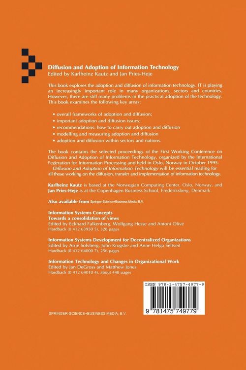 Produktbild: Diffusion and Adoption of Information Technology