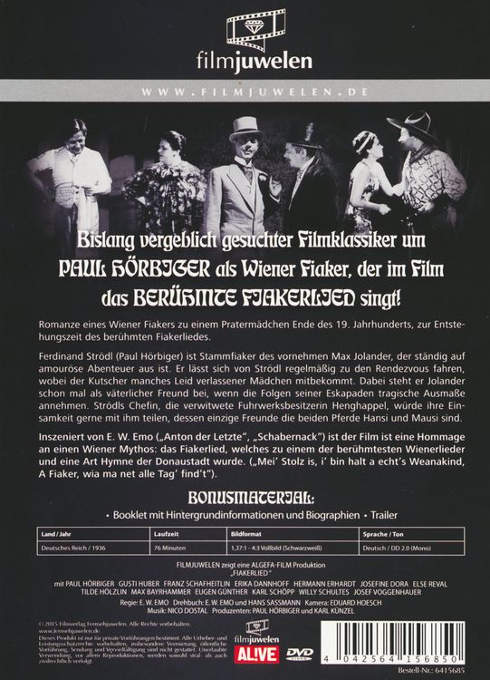 Produktbild: Fiakerlied - filmjuwelen