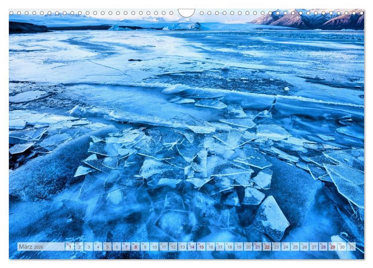 Produktbild: Surreale Landschaften Islands (Wandkalender 2026 DIN A3 quer), CALVENDO Monatskalender