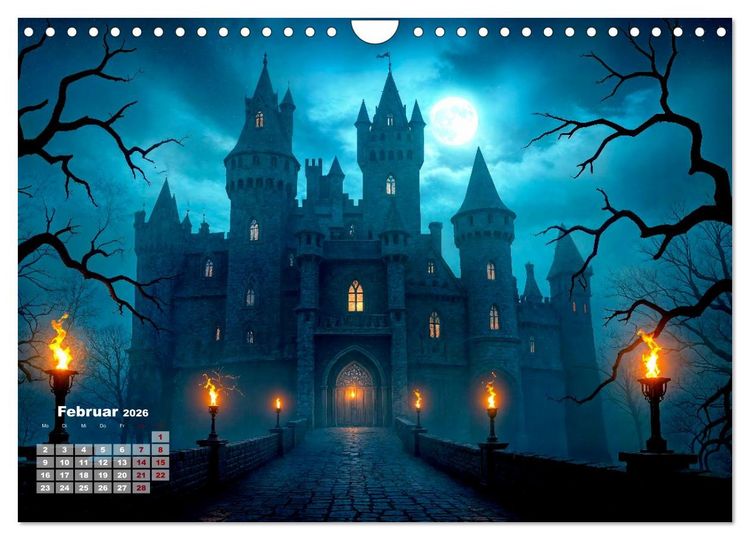 Produktbild: Burgen der Legenden (Wandkalender 2026 DIN A4 quer), CALVENDO Monatskalender