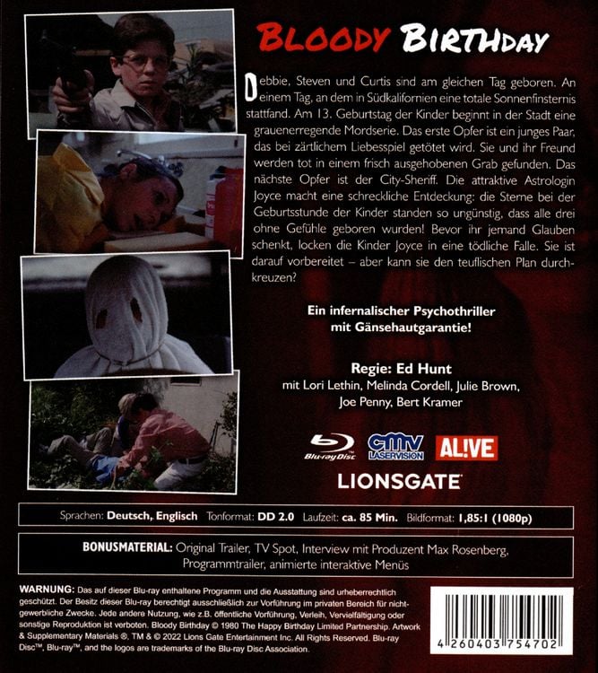 Produktbild: Bloody Birthday (Angst) (Blu-ray)