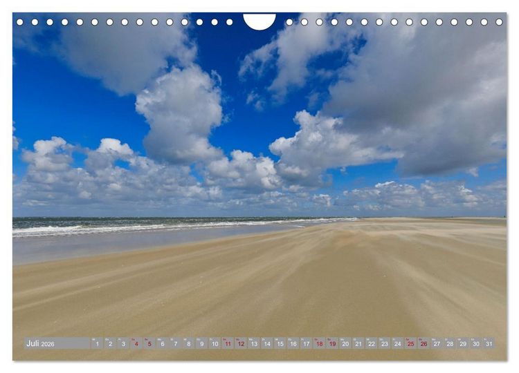 Produktbild: Vlieland Perle an der Nordsee (Wandkalender 2026 DIN A4 quer), CALVENDO Monatskalender