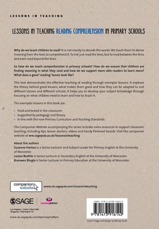 Produktbild: Lessons in Teaching Reading Comprehension in Primary Schools