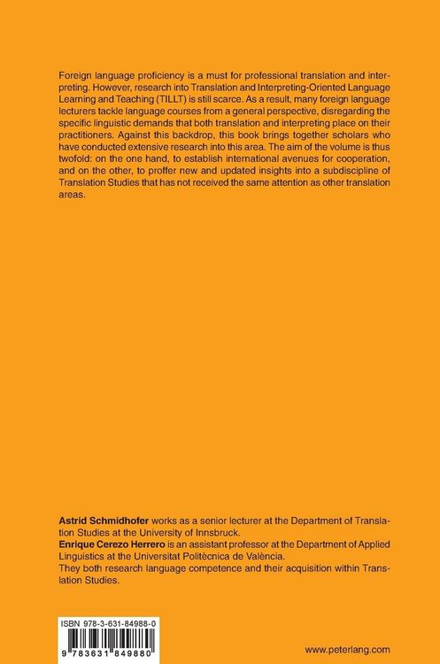 Produktbild: Foreign Language Training in Translation and Interpreting Programmes