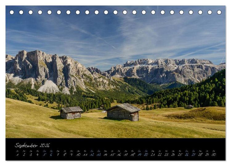 Produktbild: Dolomiten (Tischkalender 2026 DIN A5 quer), CALVENDO Monatskalender