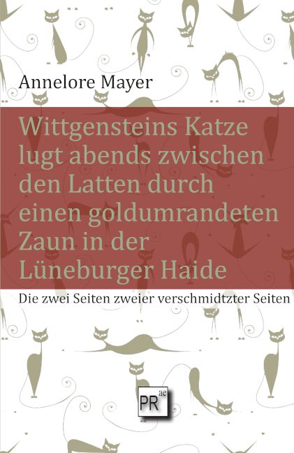 Produktbild: Wittgensteins Katze lugt abends zwischen den Latten durch einen goldumrandeten Zaun in der L&uuml;neburger Haide