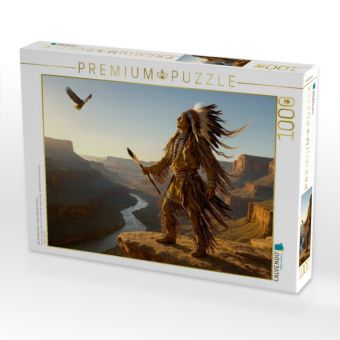 Produktbild: CALVENDO Puzzle Der Ruf des Adlers - Spiritualit&auml;t der Indianer | 1000 Teile Lege-Gr&ouml;&szlig;e 64x48cm Foto-Puzzle f&uuml;r gl&uuml;ckliche Stunden