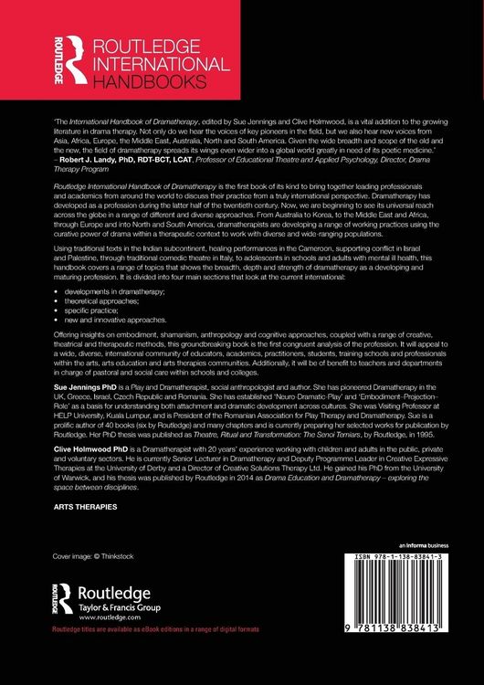Produktbild: Routledge International Handbook of Dramatherapy