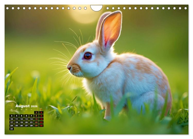 Produktbild: Kuschelige Kaninchen (Wandkalender 2026 DIN A4 quer), CALVENDO Monatskalender