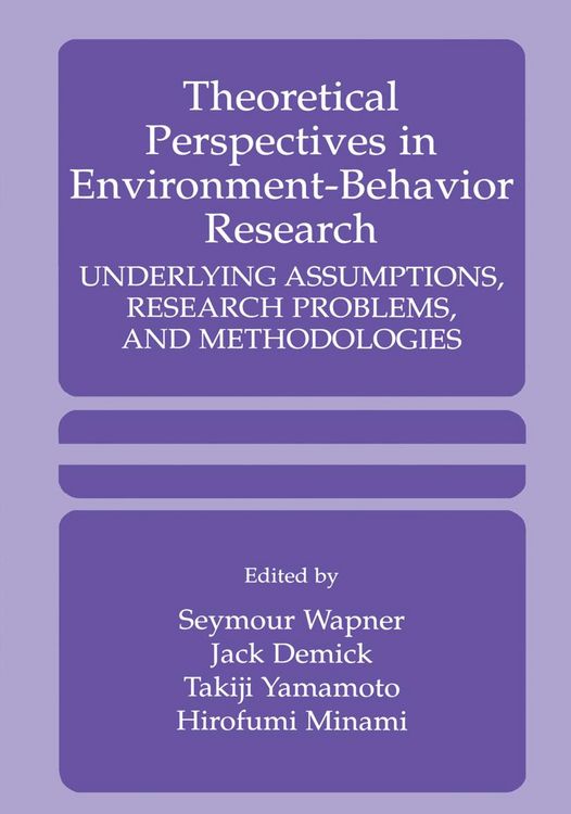 Produktbild: Theoretical Perspectives in Environment-Behavior Research