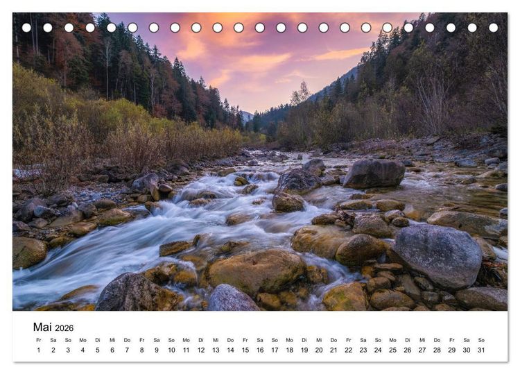 Produktbild: Flusswelt Schweiz (Tischkalender 2026 DIN A5 quer), CALVENDO Monatskalender