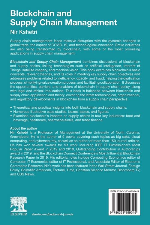 Produktbild: Blockchain and Supply Chain Management