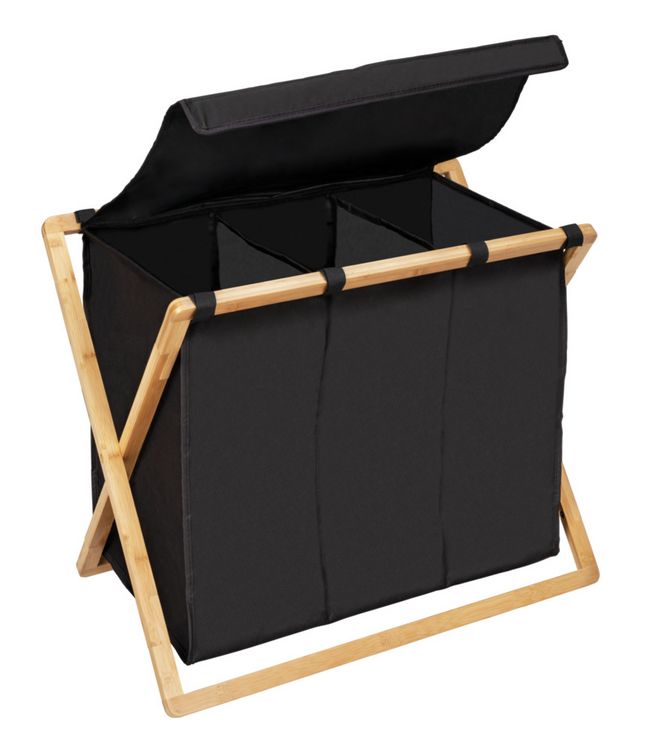 Produktbild: W&auml;schesammler Trio Mod. Ecori, Bambus, recyceltes Polyester