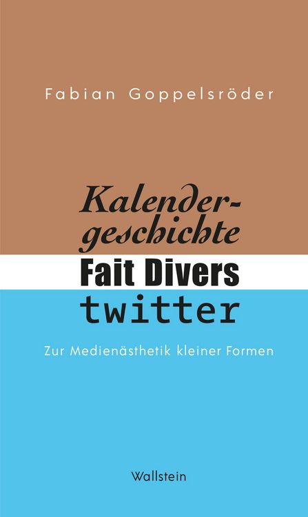 Produktbild: Kalendergeschichte, Fait Divers, Twitter.