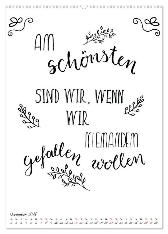 Produktbild: Spruch-Reich-handgeschriebene Spr&uuml;che von frech bis weise (Wandkalender 2026 DIN A2 hoch), CALVENDO Monatskalender