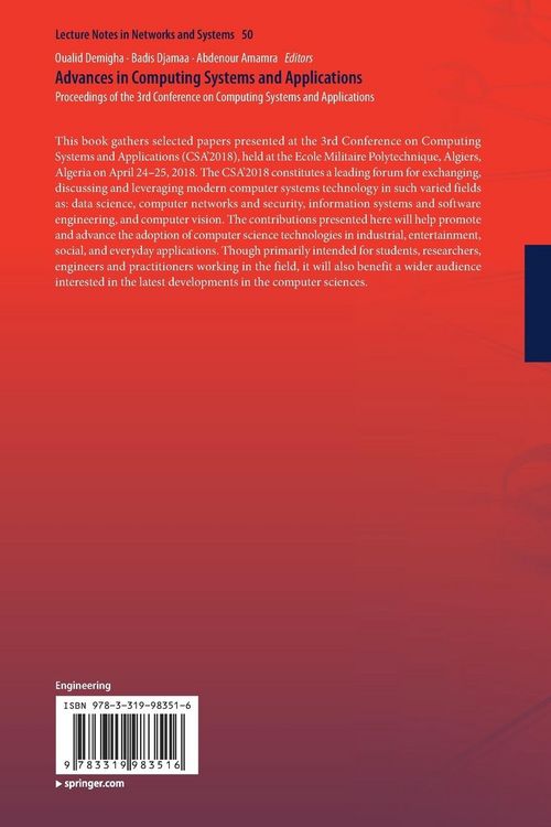 Produktbild: Advances in Computing Systems and Applications