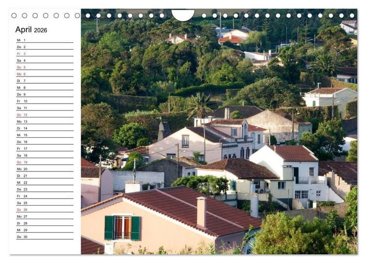 Produktbild: Azoren - S&atilde;o Miguel (Wandkalender 2026 DIN A4 quer), CALVENDO Monatskalender