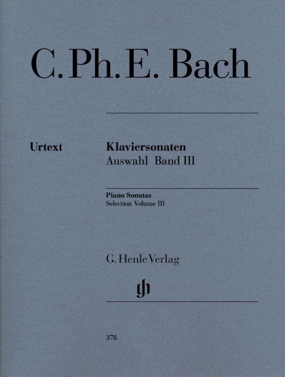 Bild vom Artikel Carl Philipp Emanuel Bach - Klaviersonaten, Auswahl, Band III vom Autor Carl Philipp Emanuel Bach