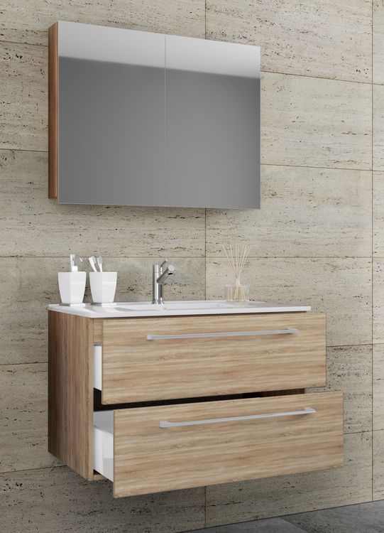 Produktbild: 3-tlg. Waschplatz Waschtisch Badinos Schublade SP
