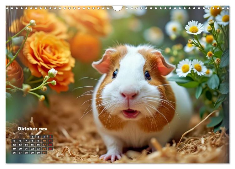 Produktbild: S&uuml;&szlig;e Meerschweinchen (Wandkalender 2026 DIN A3 quer), CALVENDO Monatskalender