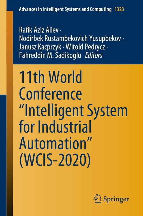 Produktbild: 11th World Conference "Intelligent System for Industrial Automation" (WCIS-2020)
