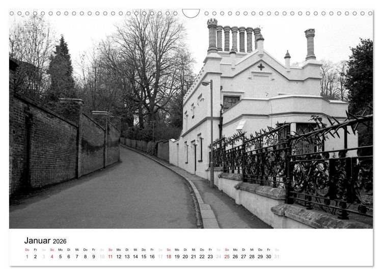 Produktbild: Highgate Cemetery London (Wandkalender 2026 DIN A3 quer), CALVENDO Monatskalender