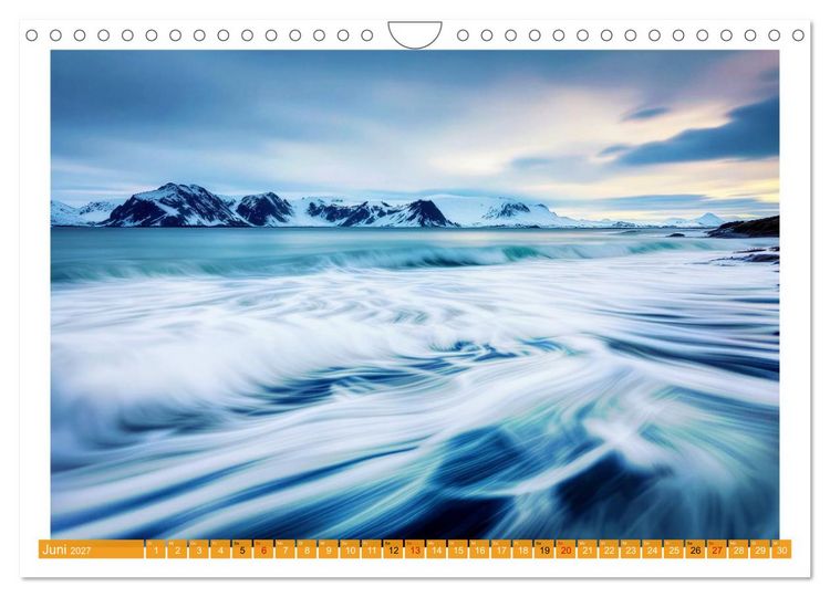 Produktbild: Langzeitbelichtung im hohen Norden (Wandkalender 2027 DIN A4 quer), CALVENDO Monatskalender
