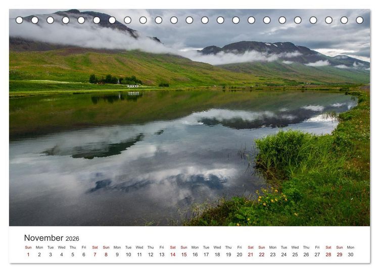 Produktbild: Summer in Iceland (Desk Calendar 2026 DIN A5 landscape), CALVENDO 12 Month DeskCalendar