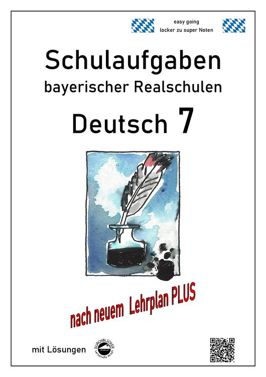 Produktbild: Deutsch 7, Schulaufgaben (LehrplanPLUS) bayerischer Realschulen mit L&ouml;sungen