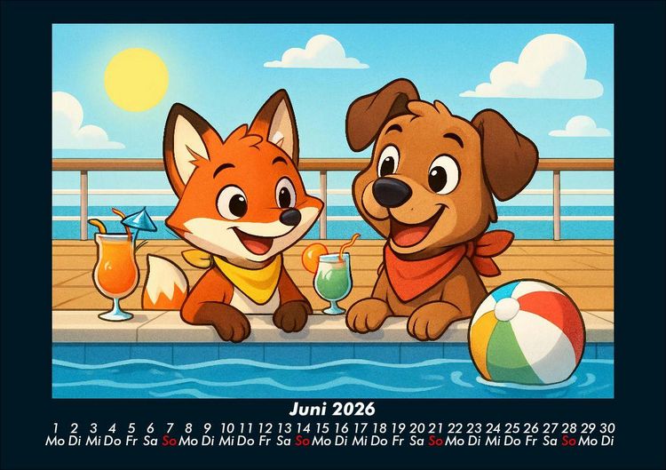 Produktbild: Finn & Wuff auf Kreuzfahrt 2026 Fotokalender DIN A5