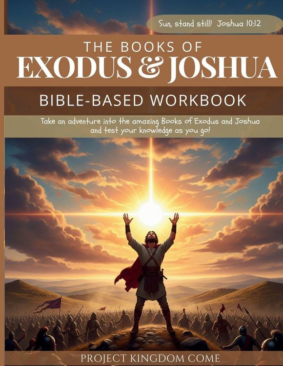 Produktbild: The Book of Exodus and Joshua Workbook I Kids Workbook to Help Children Study and Understand the Bible I Biblical quizzes for kids ages 9 and above