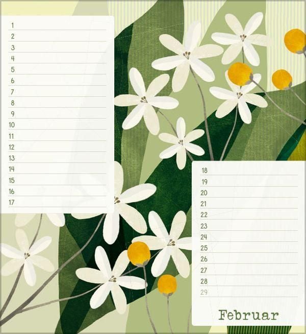 Produktbild: Geburtstagskalender Bloom