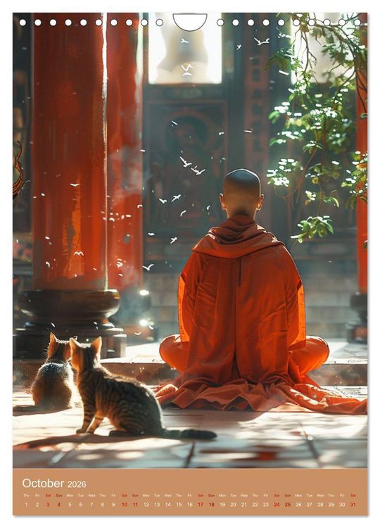 Produktbild: Zen in Orange (Wall Calendar 2026 DIN A4 portrait), CALVENDO 12 Month Wall Calendar