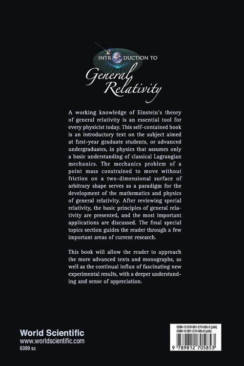 Produktbild: Introduction To General Relativity
