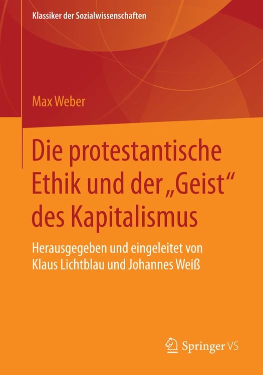 Produktbild: Die protestantische Ethik und der "Geist" des Kapitalismus