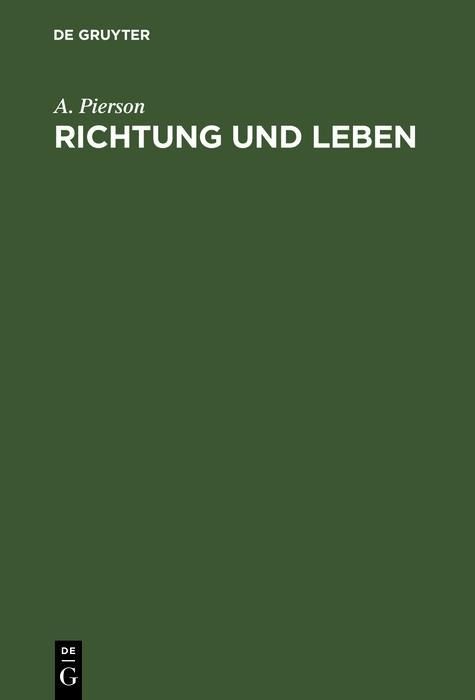 Produktbild: Richtung und Leben