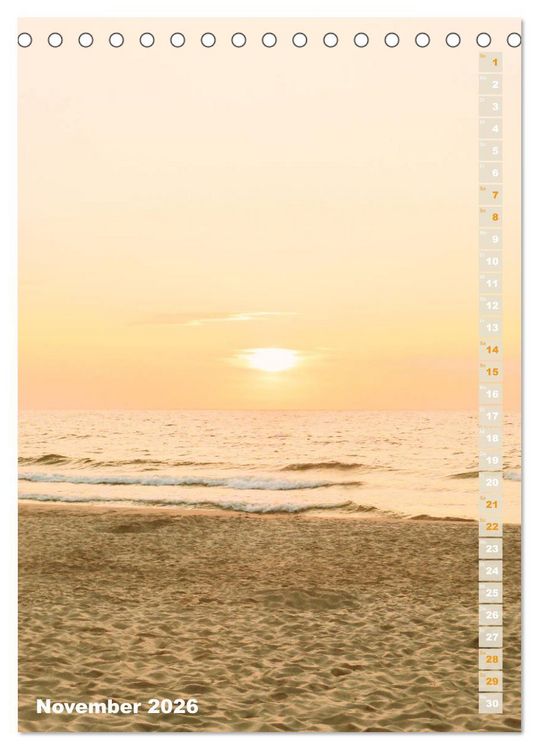 Produktbild: Kurische Nehrung &ndash; Am langen, weichen Ostsee-Strand (Tischkalender 2026 DIN A5 hoch), CALVENDO Monatskalender