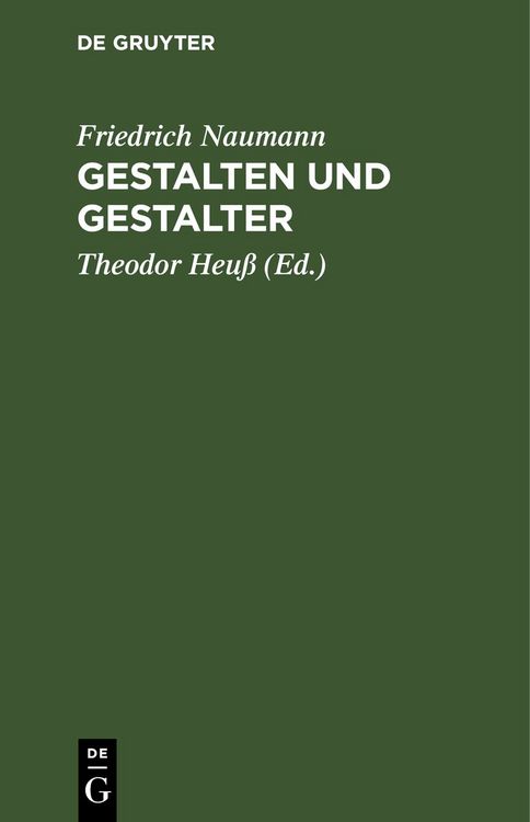 Produktbild: Gestalten und Gestalter