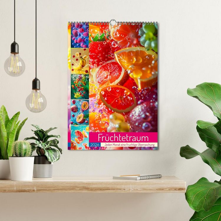 Produktbild: Fr&uuml;chtetraum - Jeden Monat eine fruchtige &Uuml;berraschung (Wandkalender 2026 DIN A3 hoch), CALVENDO Monatskalender