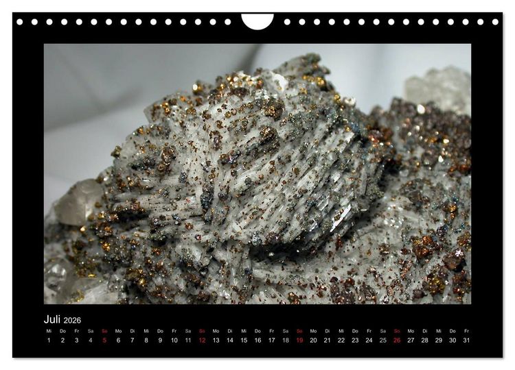 Produktbild: Mineralien aus dem Sauerland (Wandkalender 2026 DIN A4 quer), CALVENDO Monatskalender