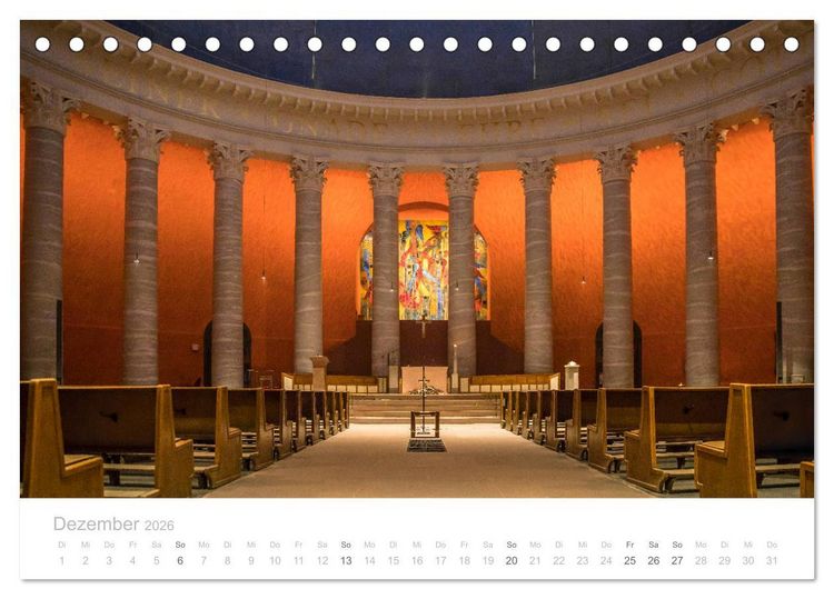 Produktbild: Darmstadt &ndash; G&auml;rten, Kunst, Architektur (Tischkalender 2026 DIN A5 quer), CALVENDO Monatskalender