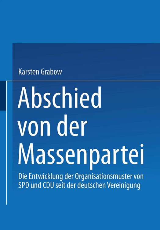 Produktbild: Abschied von der Massenpartei