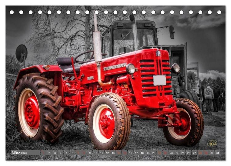 Produktbild: Traktoren - Oldtimer (Tischkalender 2026 DIN A5 quer), CALVENDO Monatskalender