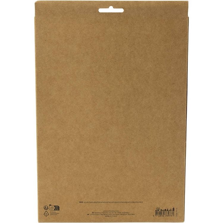 Produktbild: Creativ Company Bastelfilz, A4, Blatt 210x297 mm, Dicke 2 mm, Pastellfarben, 10 Stk