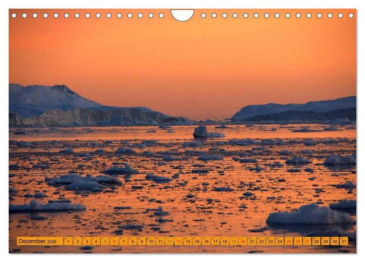 Produktbild: EISIGE GIGANTEN in der DISKOBUCHT (Wandkalender 2026 DIN A4 quer), CALVENDO Monatskalender